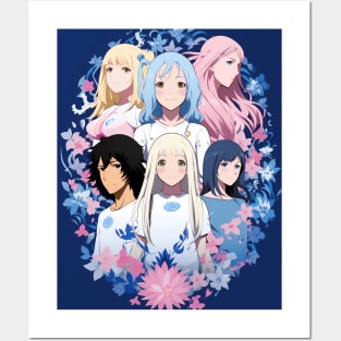 anohana fanart anime graphic tee Posters and Art